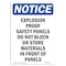Signmission Safety Sign, OSHA Notice, 18" Height, Explosion Proof Safety Panels Sign, Portrait OS-NS-D-1218-V-12272 - alternate 1
